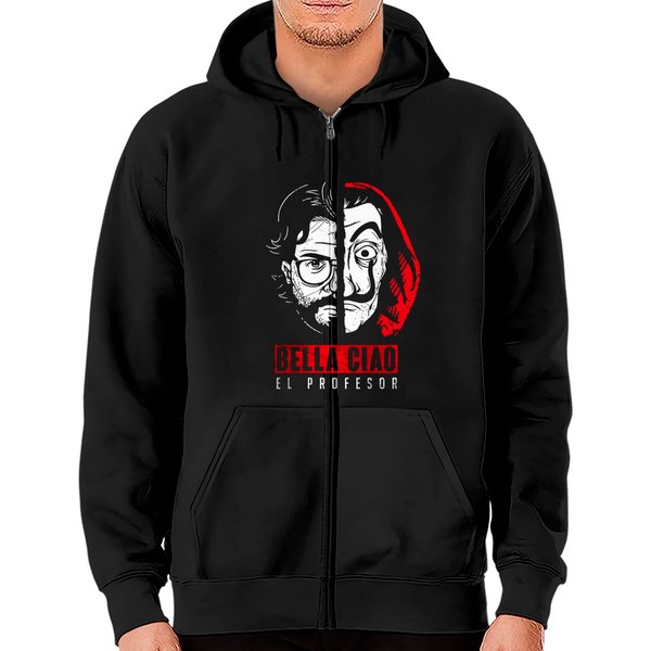 Bella Ciao - Money Heist - Zip Hoodies-image
