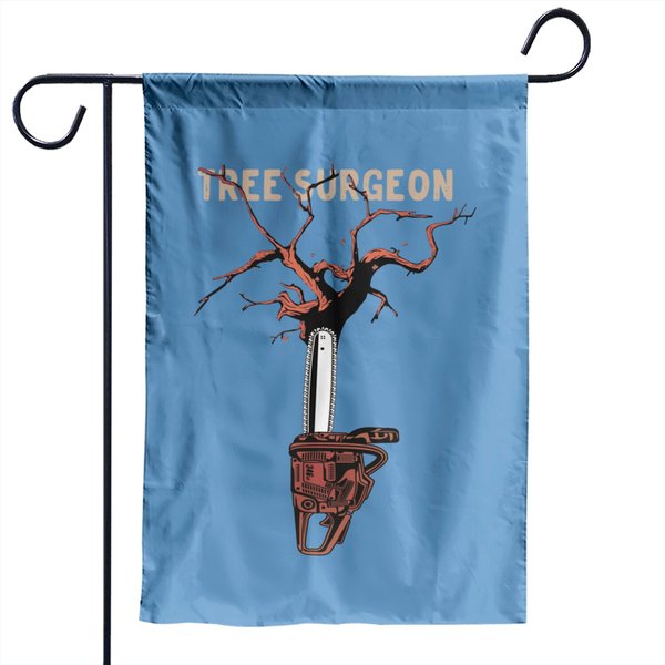 Tree Climber Art Gift For Arborists - Arborist - Garden Flags