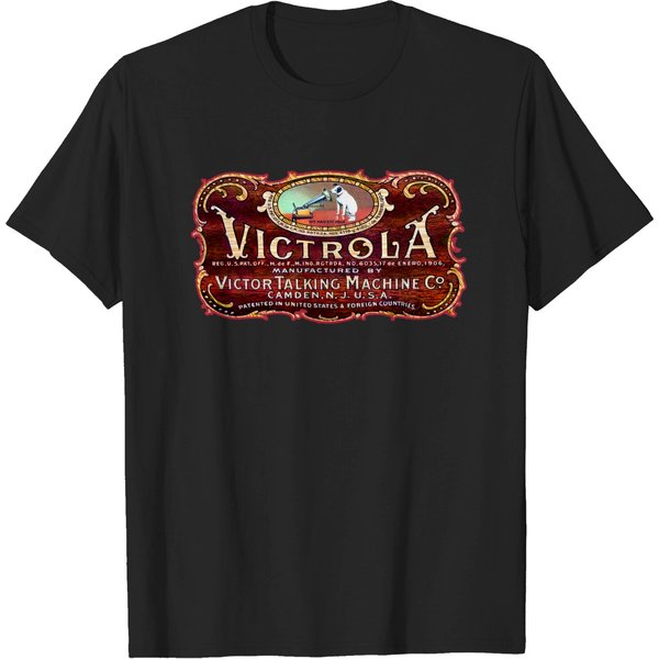 Victrola Talking Machine - Victrola Iv Phonograph - T-Shirt-image