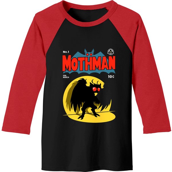 Mothman Logo - Mothman - Baseball Tees-image