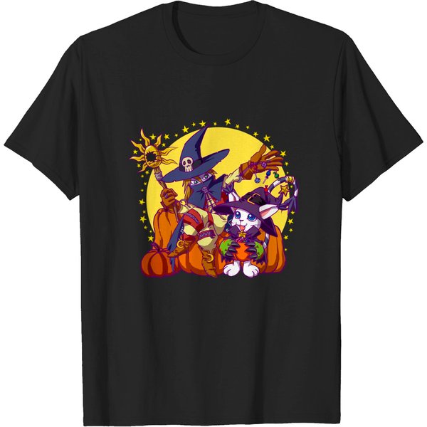 Gatomon And Wizardmon - Digimon - T-Shirt-image