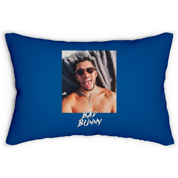 Bad Bunny Concert Lumbar Pillows