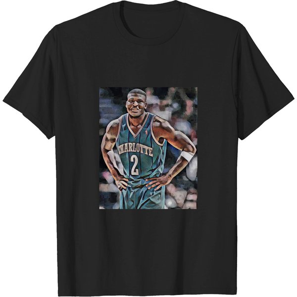 Larry Johnson - Larry Johnson Charlotte Hornets Abstrac - T-Shirt-image
