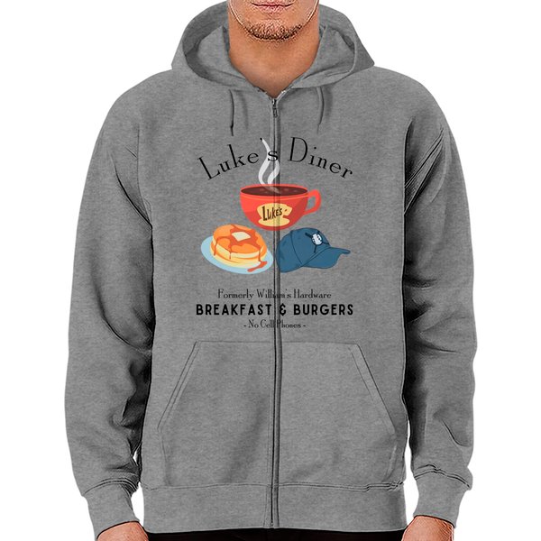 Gilmore Girls Luke's Diner Zip Hoodies