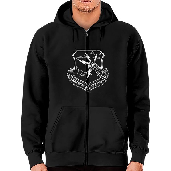 Strategic Air Command - Small Logo - Strategic Air Command - Zip Hoodies-image