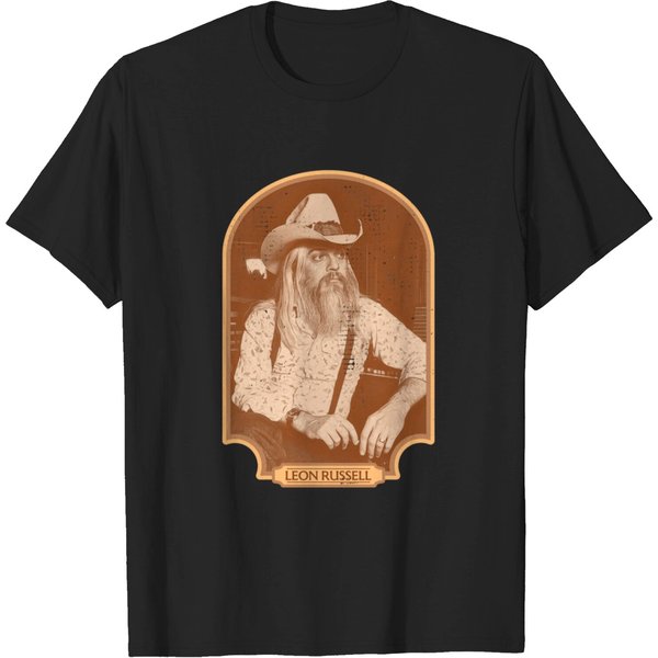 Leon Russell Sepia Tribute - Leon Russell - T-Shirt-image