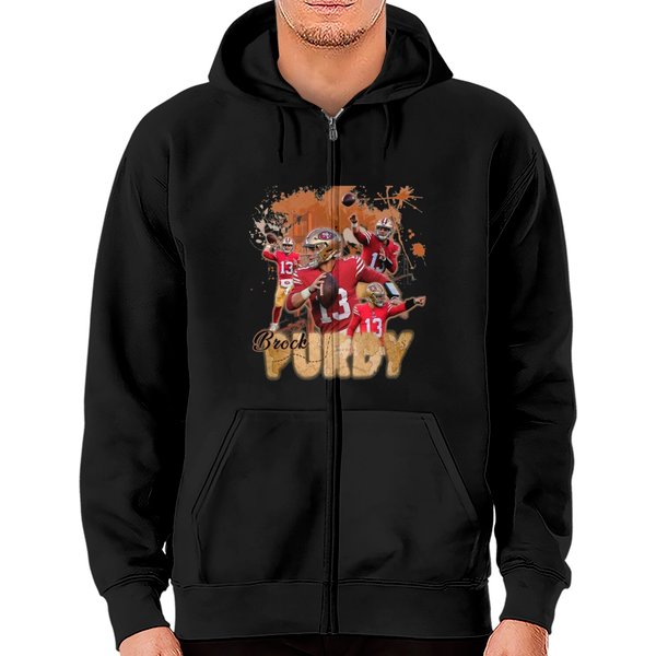 Brock Purdy Zip Hoodies - San Francisco Brock Purdy Zip Hoodies-image
