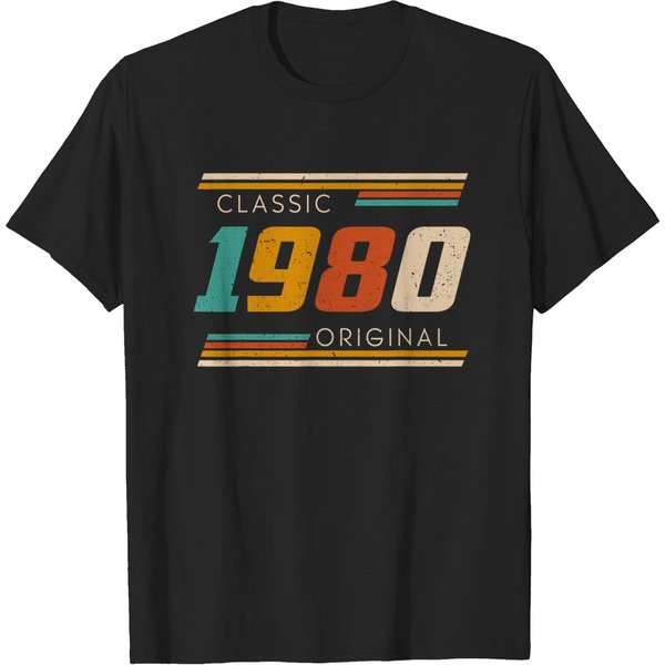 Vintage 1980 Made In 1980 42Nd Birthday 43 Years Old T-Shirt-image
