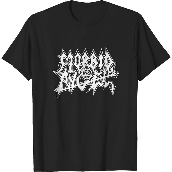 Morbid Angel "Logo" Black T-Shirt, Black Metal Death Metal T-Shirt-image