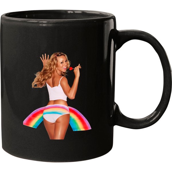 Mariah Carey Mugs, Vintage Mariah Carey Rainbow Mugs-image