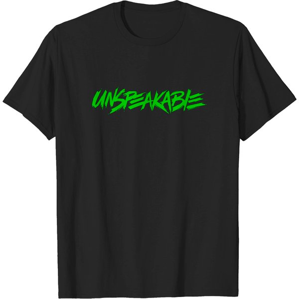 Kids Unspeakable T Shirt Black With Green Logo-image