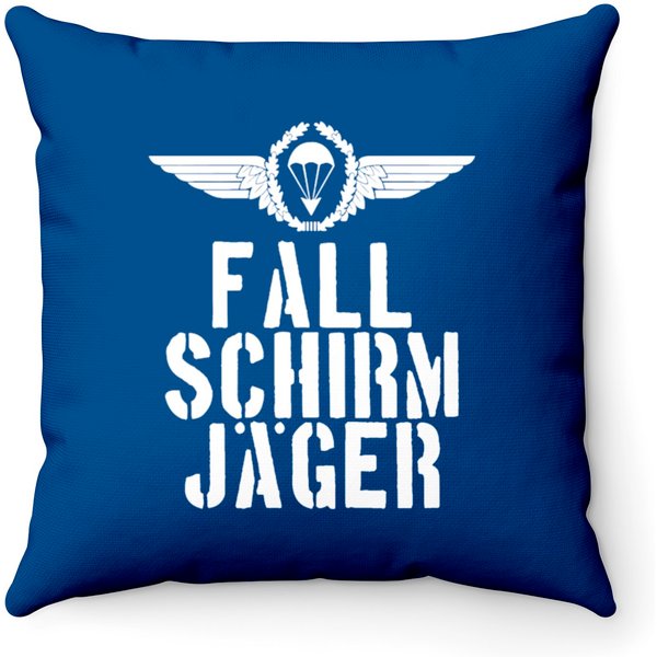 German Airborne - FallschirmjäGer Throw Pillows-image
