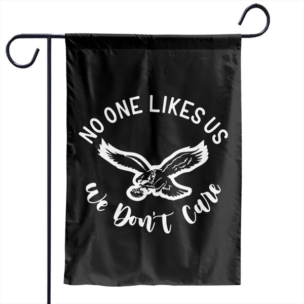 No One Likes Us, We Don't Care Garden Flags, Kelly Green Philadelphia Garden Flags-image