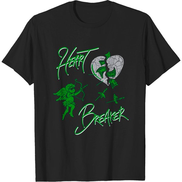 Dripping Heart T-Shirt Sneaker Matching 3 Pine Green-image