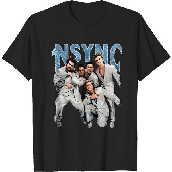 Nsync Silver Suit Boy Band Shirt-image