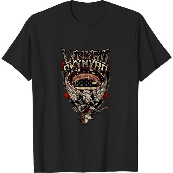 Lynyrd Skynyrd Men's Bird With Guitar T-Shirt-image