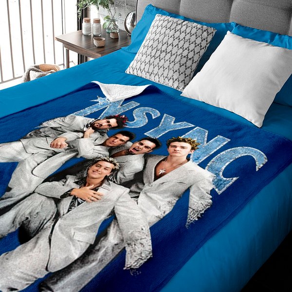 Nsync Silver Suit Boy Band Baby Blankets-image