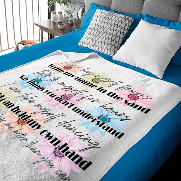 Miley Cyrus Flowers Baby Blankets-image