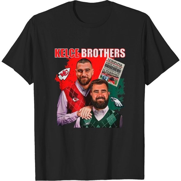 Kelce Brothers Graphic Tee, Kelce Brother Shirt-image
