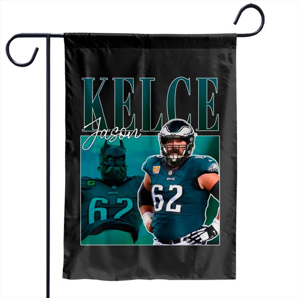 Limited Jason Kelce Garden Flags Vintage 90S #62 Garden Flags-image