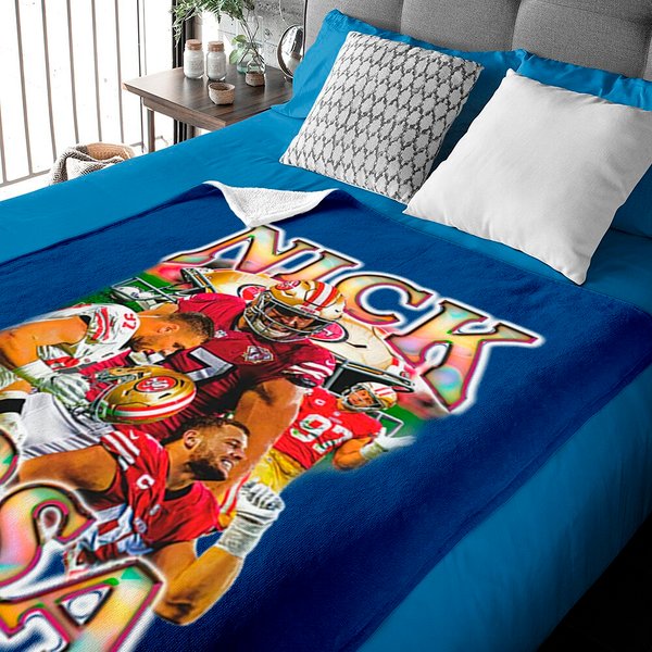 Nick Bosa Vintage Style 90S / San Fransisco Football Team Baby Blankets-image