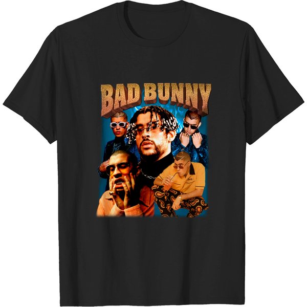 Bad Bunny Tee, Bad Bunny Fan Shirt, Rap Hip-Hop T-Shirt-image