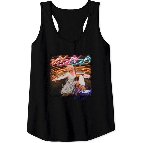 Vintage Dolly Parton Tank Top - Western Country Music-image