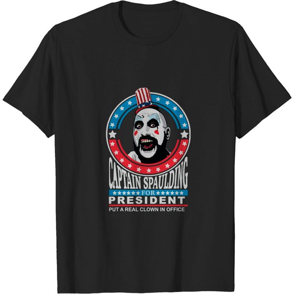 Captain Spaulding For President Put A Real Clown In Office Vintage T-Shirt-image
