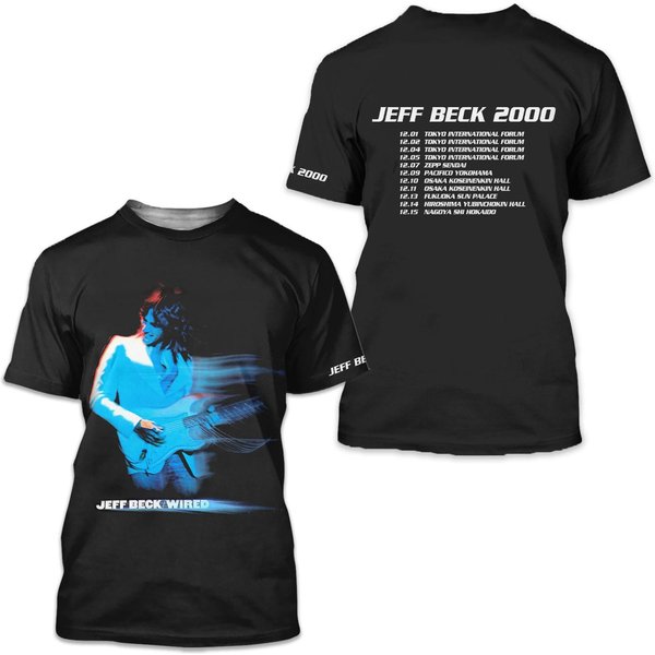 Jeff Beck Wired 2000 English Guitarist Yardbirds Jeff Beck Group T-Shirt-image