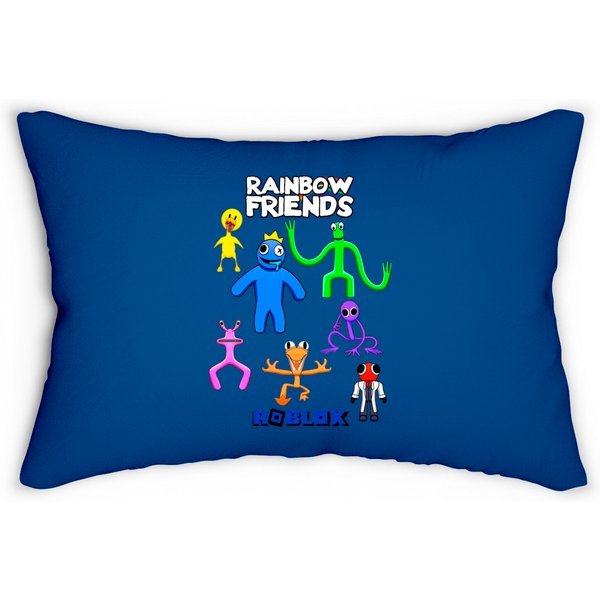 Rainbow Friends Classic Lumbar Pillows, Rainbow Friends Kids Lumbar Pillows