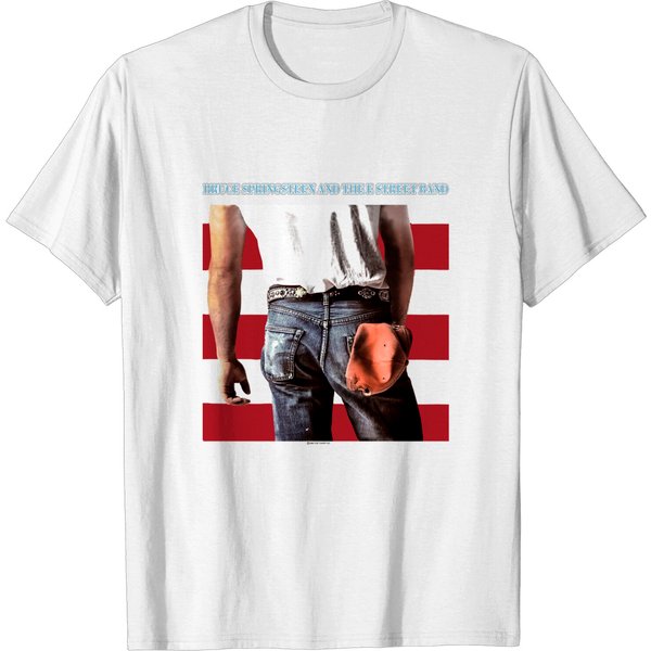 Vintage Bruce Springsteen White Graphic T-Shirt-image