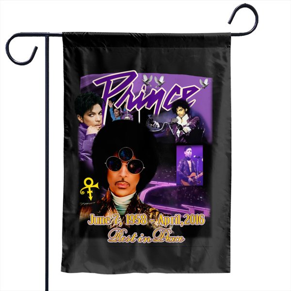 Vintage 90'S Prince Purple Raid Garden Flags Prince Purple Roundneck Garden Flags-image