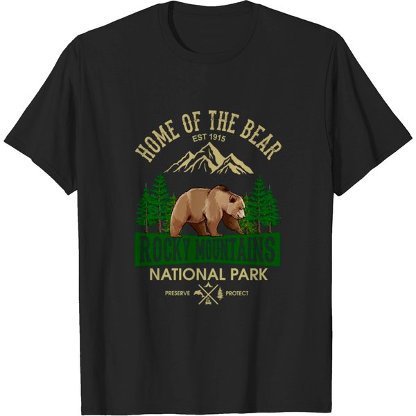 Rocky Moutain National Park Vintage Camping T-Shirt-image