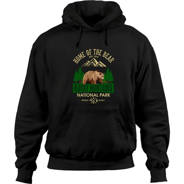 Rocky Moutain National Park Vintage Camping Hoodies
