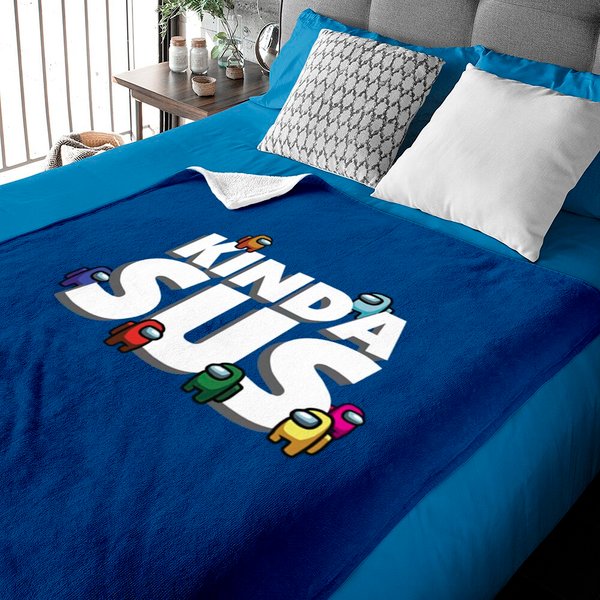 Among Kinda Sus Youth Hooded Sweatshirt Us Baby Blankets