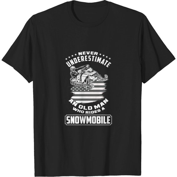 Funny Snowmobile Rider Snowmobiling Snowmobiler T-Shirt-image