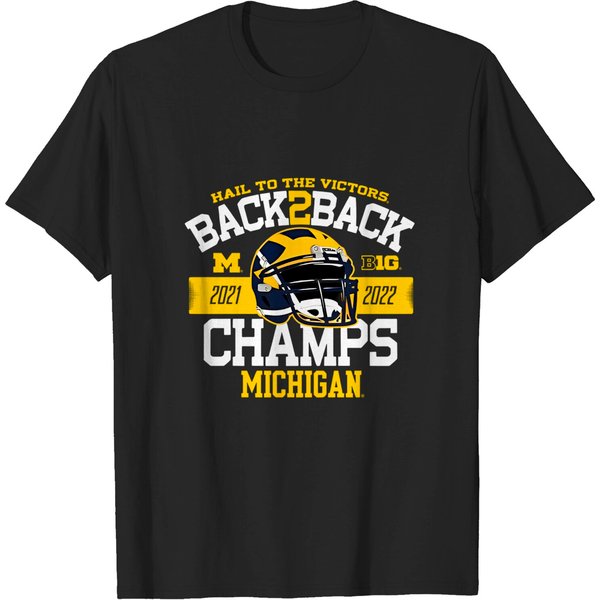 Michigan Back-To-Back Big Ten Championship Shirt-image