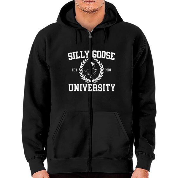 Silly Goose University Crewneck Sweatshirt, Unisex Silly Goose University Zip Hoodies-image