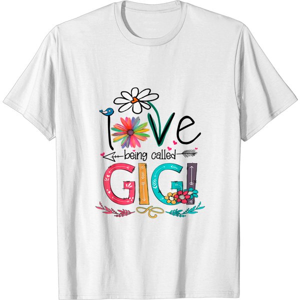 I Love Being Called Gigi Sunflower T-Shirt-image