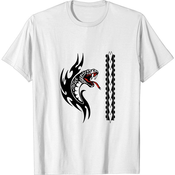 Tribal Snake - Snake - T-Shirt-image
