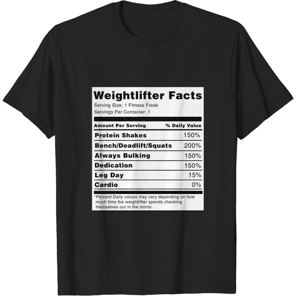 Weightlifter Facts - Weightlifting - T-Shirt-image