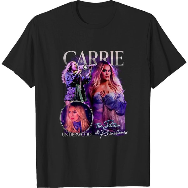 Carrie Underwood Denim And Rhinestones Tour 2023 Shirt, Carrie Underwood T-Shirt-image