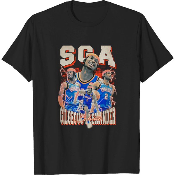 Shai Gilgeous-Alexander 90S Style Vintage Bootleg Tee Graphic T Shirt-image