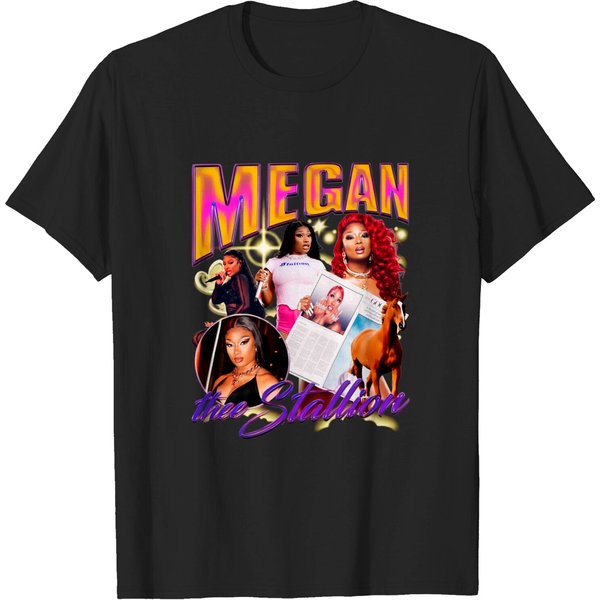 Megan Thee Stallion Vintage Hip-Hop T-Shirt-image