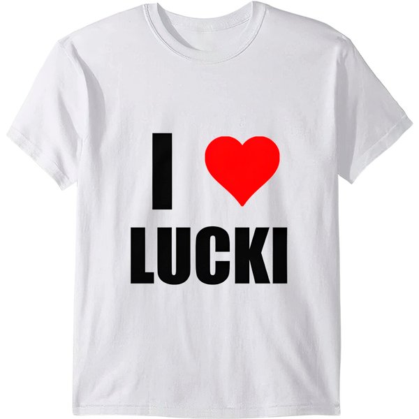 I Love Lucki, Funny T- Shirt, I Heart Lucki, Rapper Graphic-image