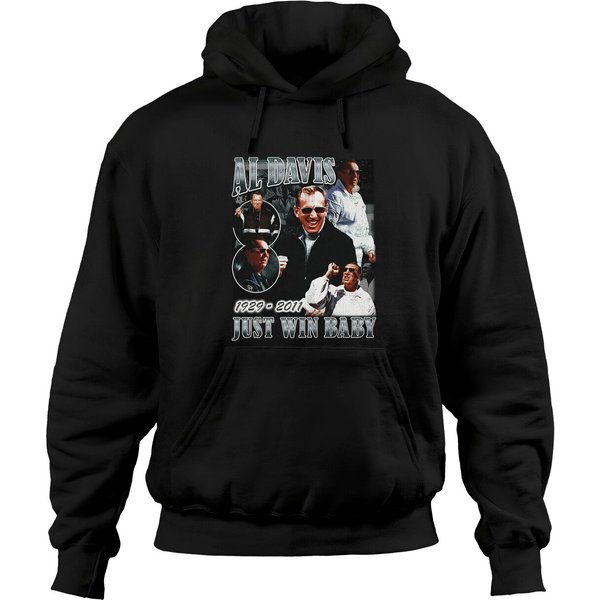Al Davis Just Win Baby Vintage 90S Style Hoodies, Josh Jacobs Hoodies, Josh Jacobs Al Davis Hoodies-image