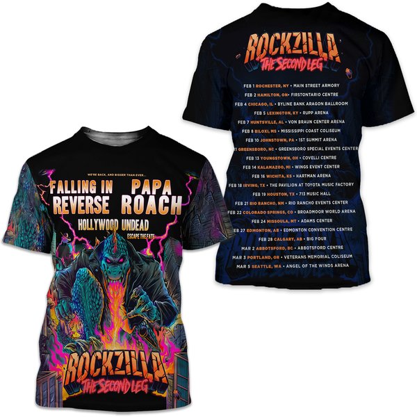 Rockzilla The Second Leg Tour 2023 Shirt-image