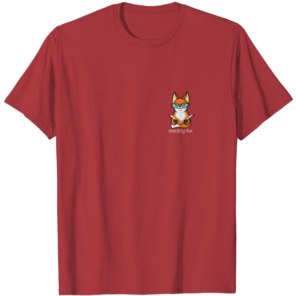 Reading Fox - Books Fox Reading Rat Literature Lib T-Shirt-image