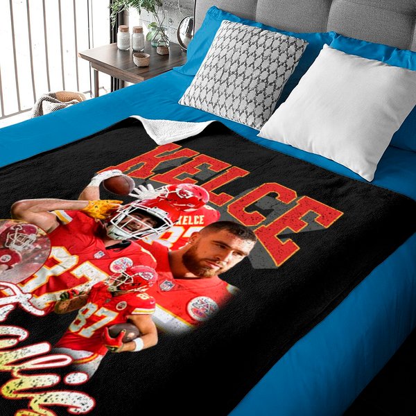 Travis Kelce Baby Blanket For Football Baby