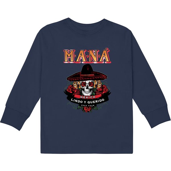 Mana Rock Mexicano Band Kids Long Sleeve T-Shirt-image
